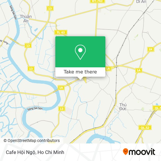 Cafe Hội Ngộ map