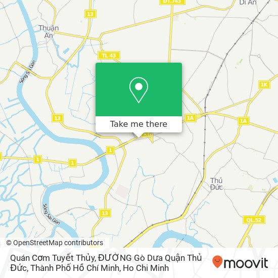 Quán Cơm Tuyết Thủy, ĐƯỜNG Gò Dưa Quận Thủ Đức, Thành Phố Hồ Chí Minh map