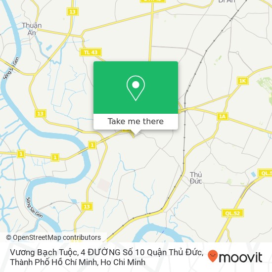 Vương Bạch Tuộc, 4 ĐƯỜNG Số 10 Quận Thủ Đức, Thành Phố Hồ Chí Minh map