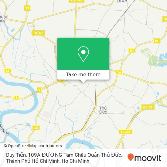 Duy Tiến, 109A ĐƯỜNG Tam Châu Quận Thủ Đức, Thành Phố Hồ Chí Minh map