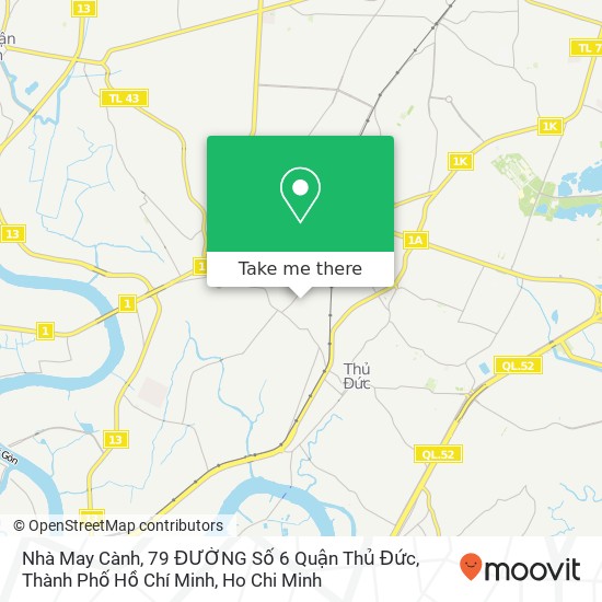 Nhà May Cành, 79 ĐƯỜNG Số 6 Quận Thủ Đức, Thành Phố Hồ Chí Minh map