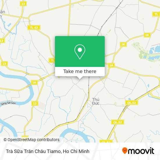 Trà Sữa Trân Châu Tiamo map