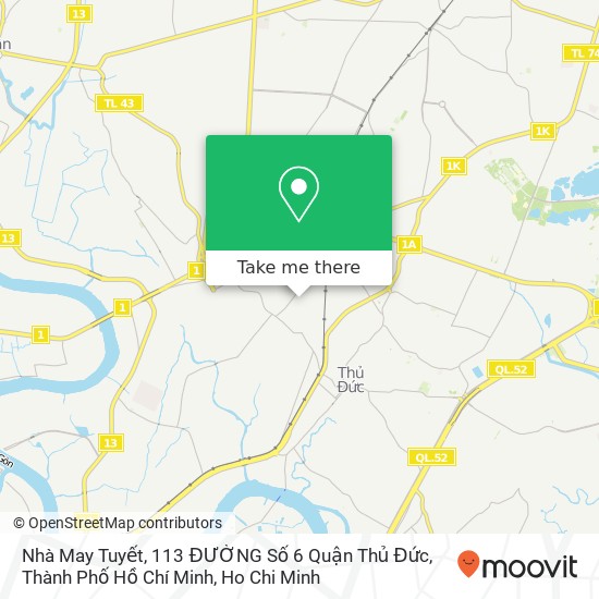 Nhà May Tuyết, 113 ĐƯỜNG Số 6 Quận Thủ Đức, Thành Phố Hồ Chí Minh map