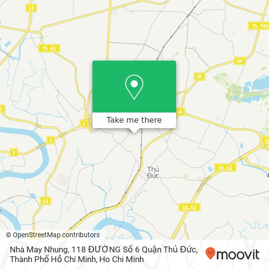 Nhà May Nhung, 118 ĐƯỜNG Số 6 Quận Thủ Đức, Thành Phố Hồ Chí Minh map