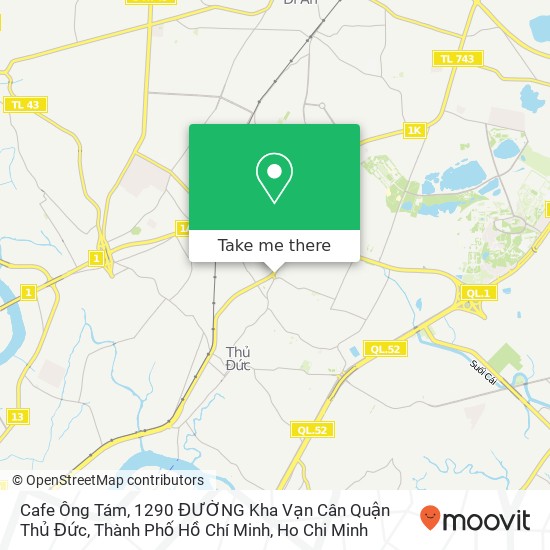 Cafe Ông Tám, 1290 ĐƯỜNG Kha Vạn Cân Quận Thủ Đức, Thành Phố Hồ Chí Minh map