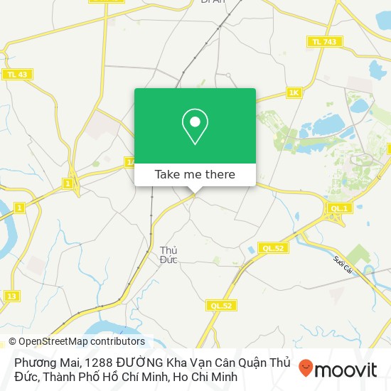 Phương Mai, 1288 ĐƯỜNG Kha Vạn Cân Quận Thủ Đức, Thành Phố Hồ Chí Minh map