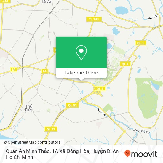 Quán Ăn Minh Thảo, 1A Xã Đông Hòa, Huyện Dĩ An map