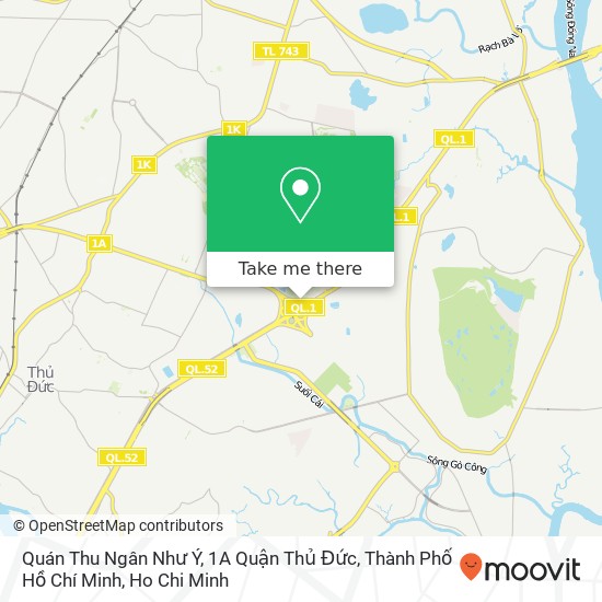 Quán Thu Ngân Như Ý, 1A Quận Thủ Đức, Thành Phố Hồ Chí Minh map
