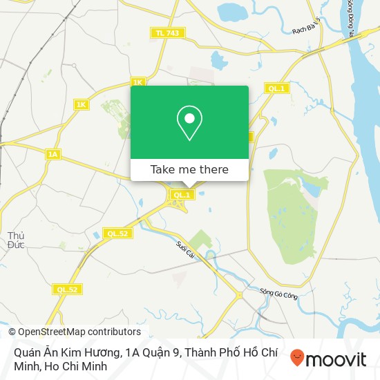 Quán Ăn Kim Hương, 1A Quận 9, Thành Phố Hồ Chí Minh map
