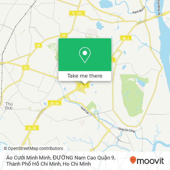 Áo Cưới Minh Minh, ĐƯỜNG Nam Cao Quận 9, Thành Phố Hồ Chí Minh map