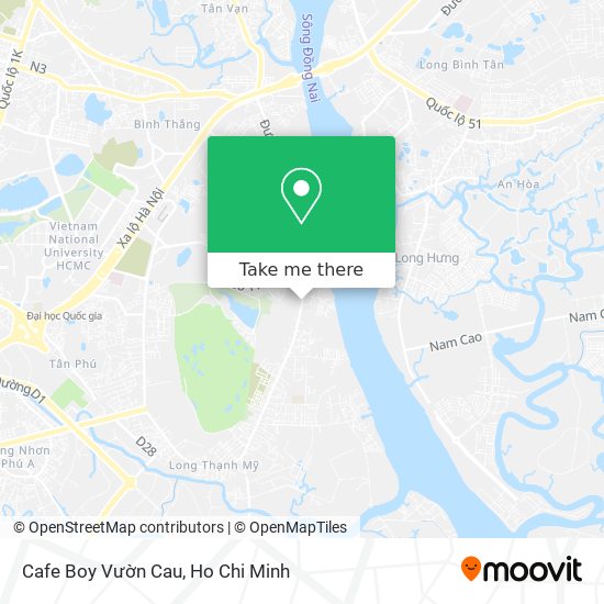 Cafe Boy Vườn Cau map