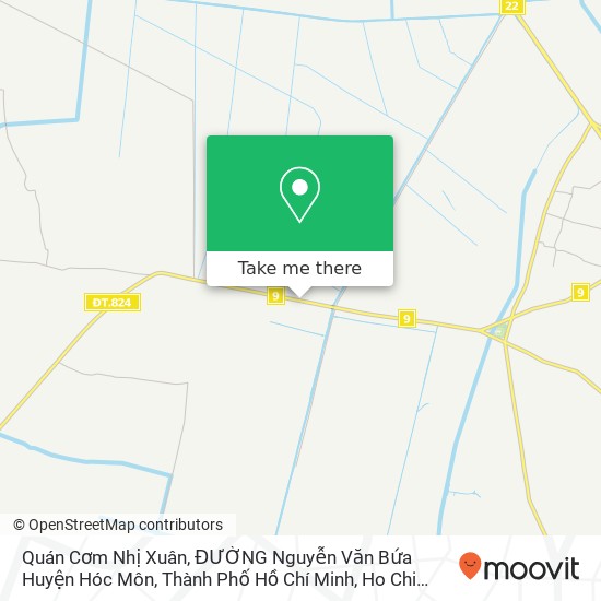 Quán Cơm Nhị Xuân, ĐƯỜNG Nguyễn Văn Bứa Huyện Hóc Môn, Thành Phố Hồ Chí Minh map