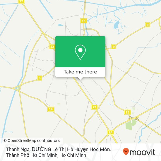 Thanh Nga, ĐƯỜNG Lê Thị Hà Huyện Hóc Môn, Thành Phố Hồ Chí Minh map