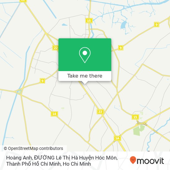 Hoàng Anh, ĐƯỜNG Lê Thị Hà Huyện Hóc Môn, Thành Phố Hồ Chí Minh map