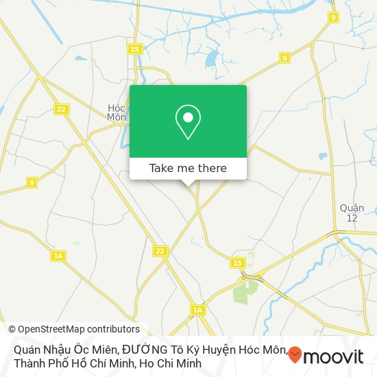 Quán Nhậu Ốc Miên, ĐƯỜNG Tô Ký Huyện Hóc Môn, Thành Phố Hồ Chí Minh map