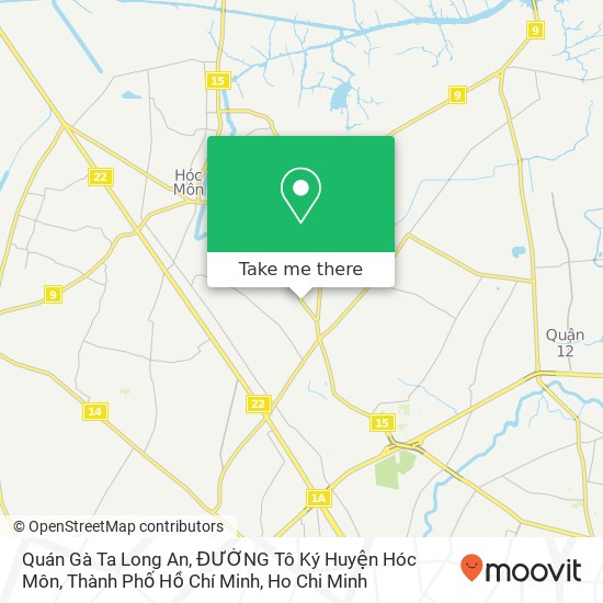 Quán Gà Ta Long An, ĐƯỜNG Tô Ký Huyện Hóc Môn, Thành Phố Hồ Chí Minh map