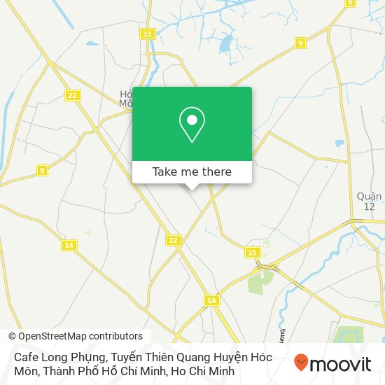 Cafe Long Phụng, Tuyến Thiên Quang Huyện Hóc Môn, Thành Phố Hồ Chí Minh map