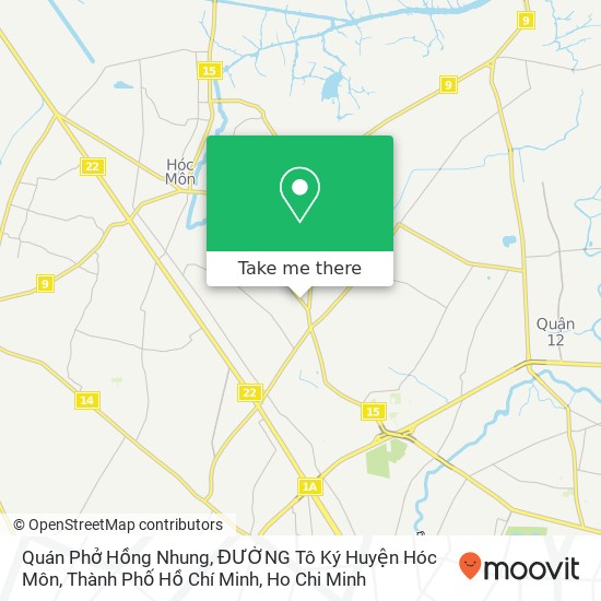 Quán Phở Hồng Nhung, ĐƯỜNG Tô Ký Huyện Hóc Môn, Thành Phố Hồ Chí Minh map