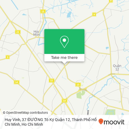 Huy Vinh, 37 ĐƯỜNG Tô Ký Quận 12, Thành Phố Hồ Chí Minh map