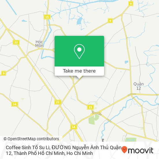 Coffee Sinh Tố Su Lì, ĐƯỜNG Nguyễn Ảnh Thủ Quận 12, Thành Phố Hồ Chí Minh map