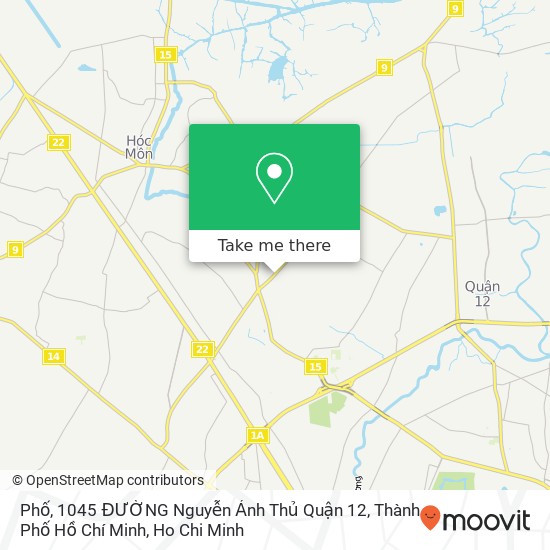 Phố, 1045 ĐƯỜNG Nguyễn Ảnh Thủ Quận 12, Thành Phố Hồ Chí Minh map
