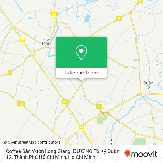 Coffee Sân Vườn Long Giang, ĐƯỜNG Tô Ký Quận 12, Thành Phố Hồ Chí Minh map
