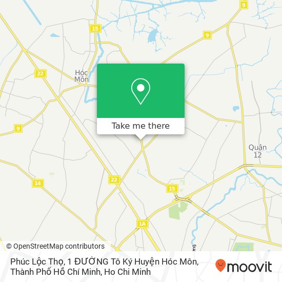 Phúc Lộc Thọ, 1 ĐƯỜNG Tô Ký Huyện Hóc Môn, Thành Phố Hồ Chí Minh map