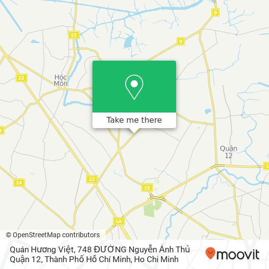 Quán Hương Việt, 748 ĐƯỜNG Nguyễn Ảnh Thủ Quận 12, Thành Phố Hồ Chí Minh map