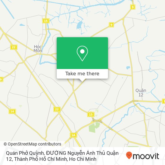 Quán Phở Quỳnh, ĐƯỜNG Nguyễn Ảnh Thủ Quận 12, Thành Phố Hồ Chí Minh map