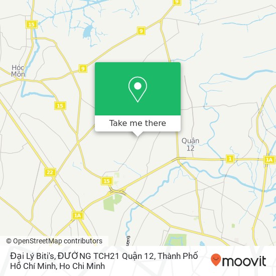 Đại Lý Biti's, ĐƯỜNG TCH21 Quận 12, Thành Phố Hồ Chí Minh map