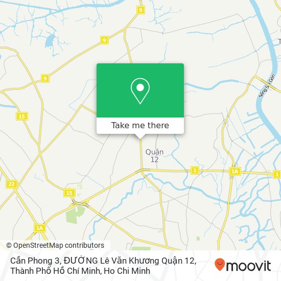 Cần Phong 3, ĐƯỜNG Lê Văn Khương Quận 12, Thành Phố Hồ Chí Minh map