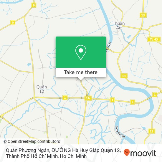 Quán Phương Ngân, ĐƯỜNG Hà Huy Giáp Quận 12, Thành Phố Hồ Chí Minh map