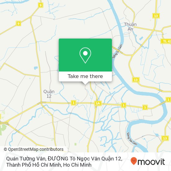 Quán Tường Vân, ĐƯỜNG Tô Ngọc Vân Quận 12, Thành Phố Hồ Chí Minh map