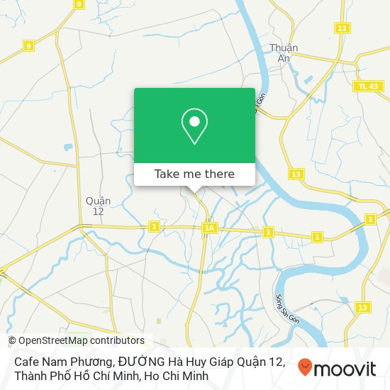 Cafe Nam Phương, ĐƯỜNG Hà Huy Giáp Quận 12, Thành Phố Hồ Chí Minh map