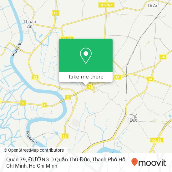 Quán 79, ĐƯỜNG D Quận Thủ Đức, Thành Phố Hồ Chí Minh map