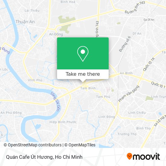 Quán Cafe Út Hương map