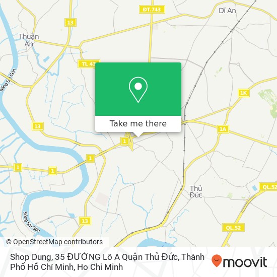 Shop Dung, 35 ĐƯỜNG Lô A Quận Thủ Đức, Thành Phố Hồ Chí Minh map