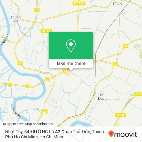 Nhật Thy, 54 ĐƯỜNG Lô A2 Quận Thủ Đức, Thành Phố Hồ Chí Minh map
