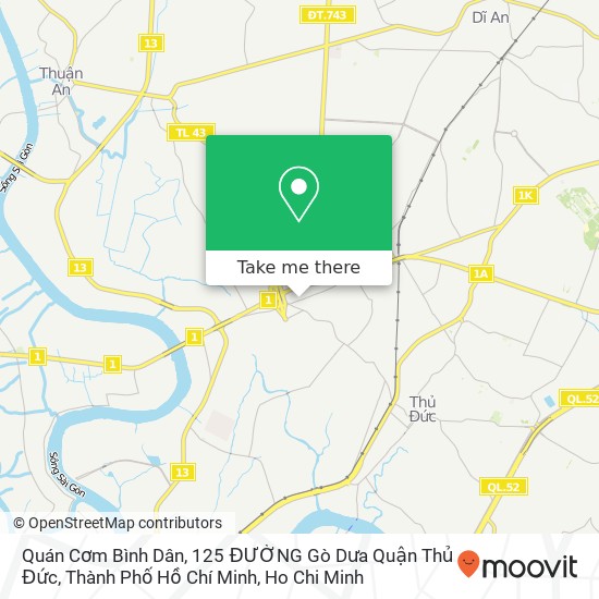 Quán Cơm Bình Dân, 125 ĐƯỜNG Gò Dưa Quận Thủ Đức, Thành Phố Hồ Chí Minh map