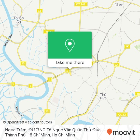 Ngọc Trâm, ĐƯỜNG Tô Ngọc Vân Quận Thủ Đức, Thành Phố Hồ Chí Minh map