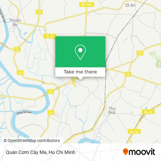 Quán Cơm Cây Me map