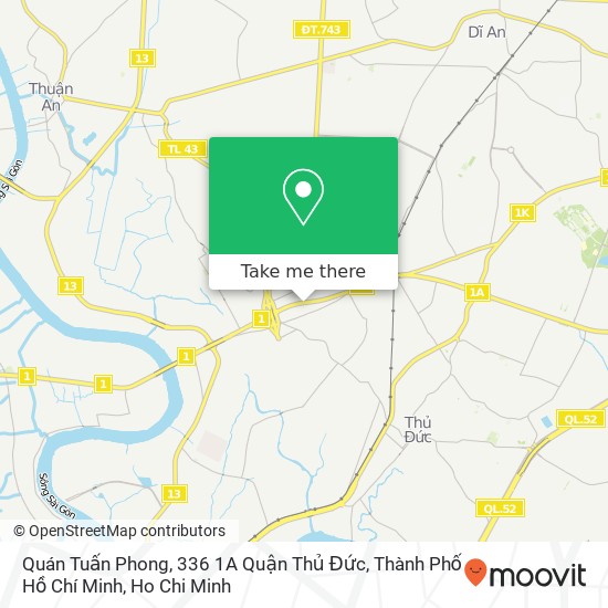 Quán Tuấn Phong, 336 1A Quận Thủ Đức, Thành Phố Hồ Chí Minh map