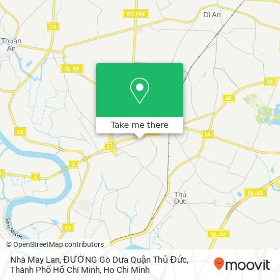 Nhà May Lan, ĐƯỜNG Gò Dưa Quận Thủ Đức, Thành Phố Hồ Chí Minh map