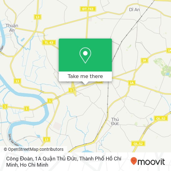 Công Đoàn, 1A Quận Thủ Đức, Thành Phố Hồ Chí Minh map
