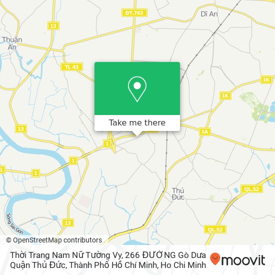 Thời Trang Nam Nữ Tường Vy, 266 ĐƯỜNG Gò Dưa Quận Thủ Đức, Thành Phố Hồ Chí Minh map