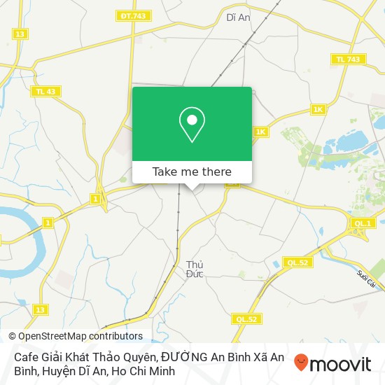 Cafe Giải Khát Thảo Quyên, ĐƯỜNG An Bình Xã An Bình, Huyện Dĩ An map