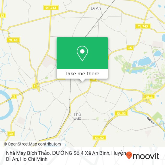 Nhà May Bích Thảo, ĐƯỜNG Số 4 Xã An Bình, Huyện Dĩ An map