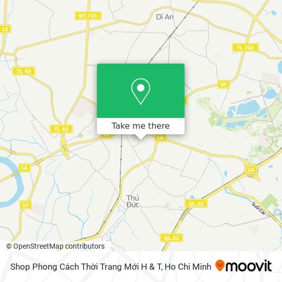 Shop Phong Cách Thời Trang Mới H & T map
