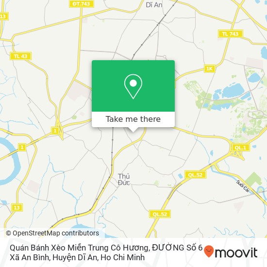 Quán Bánh Xèo Miền Trung Cô Hương, ĐƯỜNG Số 6 Xã An Bình, Huyện Dĩ An map