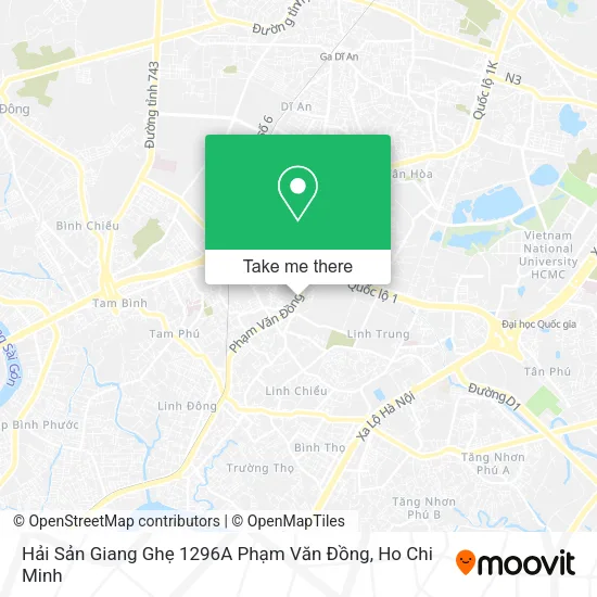 Hải Sản Giang Ghẹ 1296A Phạm Văn Đồng map